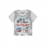 Szara  koszulka Boboli ze zdjęciami dla chłopca