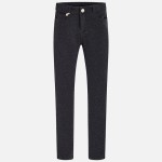Popielate spodnie Mayoral super slim fit dla dziewczynki 