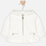 Kremowa bluza Mayoral z odpinanym kapturem dla dziewczynki