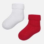 Dwie pary skarpetek Mayoral dla dziewczynki