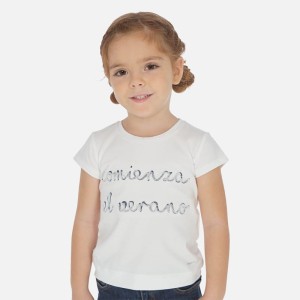 Koszulka Mayoral z napisem dla dziewczynki