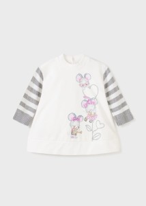 Sukienka Mayoral 2927-71 z nadrukiem  dla dziewczynki 