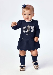 Sukienka Mayoral 2920-93 z nadrukiem  dla dziewczynki 