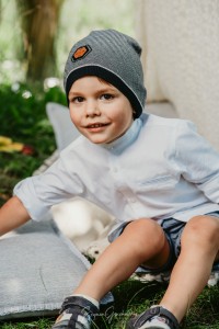Czapka Mikkel Jamiks dzianinowa dla chłopca  