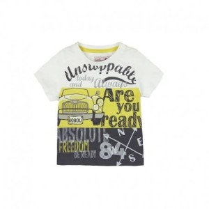 Koszulka Boboli z nadrukiem i napisami dla chłopca