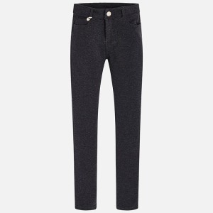 Popielate spodnie Mayoral super slim fit dla dziewczynki 